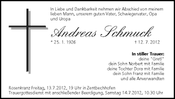 Anzeige von Andreas Schmuck von MGO