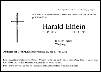 Anzeige von Harald Elflein von MGO