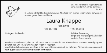 Anzeige von Laura Knappe von MGO