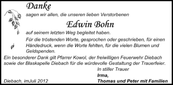 Anzeige von Edwin Bofin von MGO