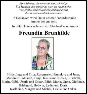Anzeige von Brunhilde  von MGO