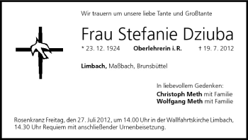 Anzeige von Stefanie Dziuba von MGO