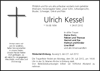 Anzeige von Ulrich Kessel von MGO