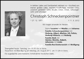 Anzeige von Christoph Schneckenpointner von MGO