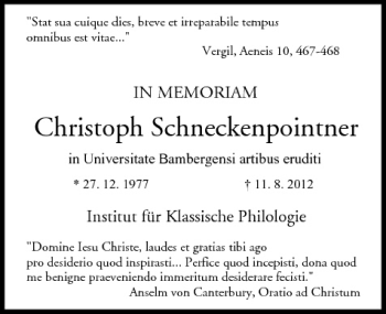 Anzeige von Christoph Schneckenpointner von MGO