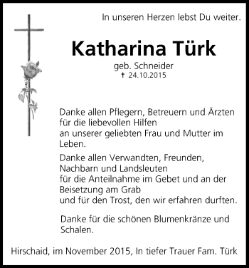 Anzeige von Katharina Türk von MGO