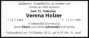 Anzeige von Verena Holzer von MGO