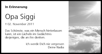 Anzeige von Siggi  von MGO