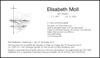 Anzeige von Elisabeth Moll von MGO