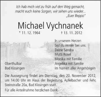 Anzeige von Michael Vychnanek von MGO