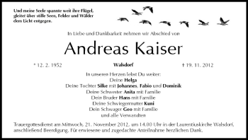 Anzeige von Andreas Kaiser von MGO
