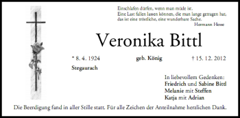 Anzeige von Veronika Bittl von MGO