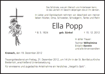 Anzeige von Ella Popp von MGO