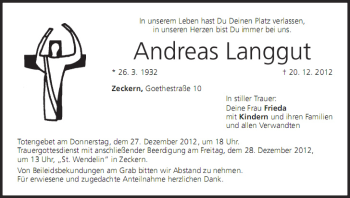 Anzeige von Andreas Langgut von MGO