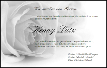 Anzeige von Henny Lutz von MGO