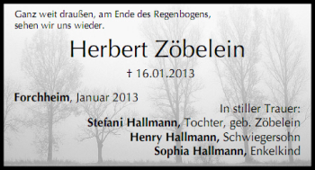Anzeige von Herbert Zöbelein von MGO