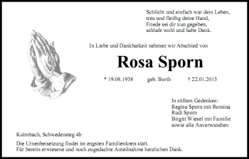 Anzeige von Rosa Sporn von MGO