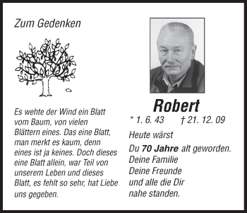 Anzeige von Robert  von MGO