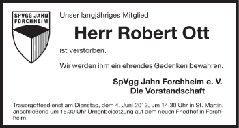 Anzeige von Robert Ott von MGO