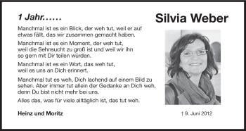 Anzeige von Silvia Weber von MGO