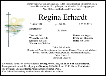 Anzeige von Regina Erhardt von MGO
