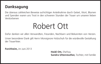 Anzeige von Robert Ott von MGO