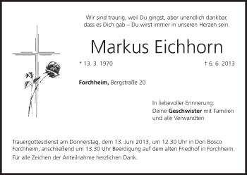 Anzeige von Markus Eichhorn von MGO