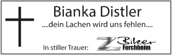 Anzeige von Bianka Distler von MGO