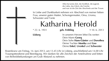 Anzeige von Katharina Herold von MGO