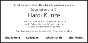 Anzeige von Hardi Kunze von MGO