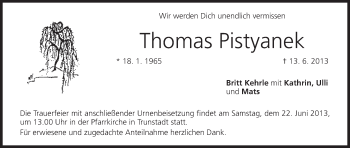 Anzeige von Thomas Pistyanek von MGO