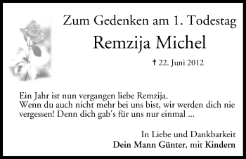 Anzeige von Remzija Michel von MGO