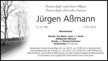 Anzeige von Jürgen Aßmann von MGO