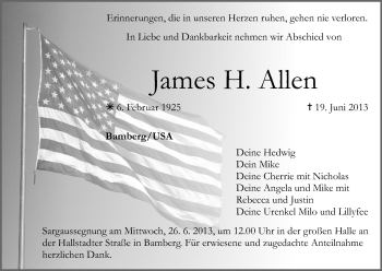 Anzeige von James H. Allen von MGO