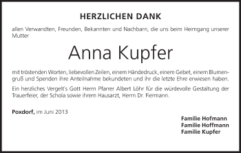 Anzeige von Anna Kupfer von MGO