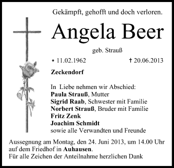 Anzeige von Angela Beer von MGO