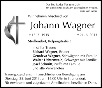 Anzeige von Johann Wagner von MGO