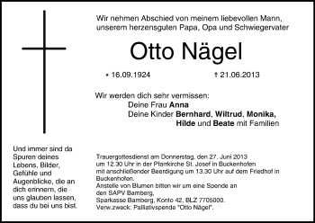 Anzeige von Otto Nägel von MGO