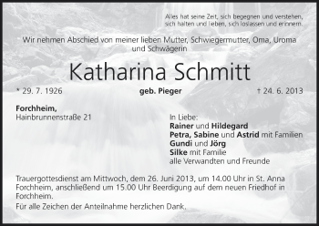 Anzeige von Katharina Schmitt von MGO