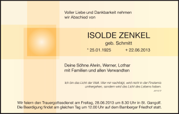 Anzeige von Isole Zenkel von MGO