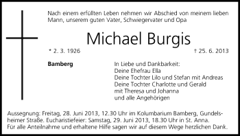 Anzeige von Michael Burgis von MGO
