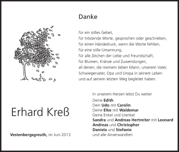 Anzeige von Erhard Kreß von MGO