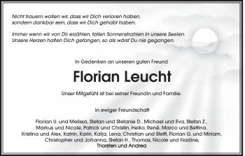 Anzeige von Florian Leucht von MGO