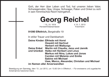 Anzeige von Georg Reichel von MGO