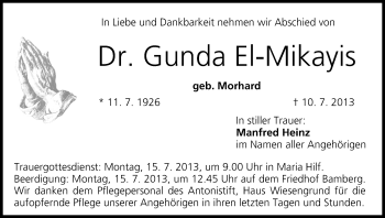 Anzeige von Gunda El-Mikayis von MGO