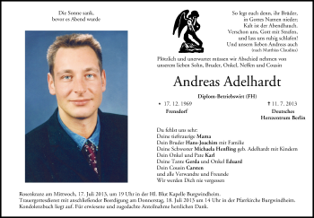 Anzeige von Andreas Adelhardt von MGO
