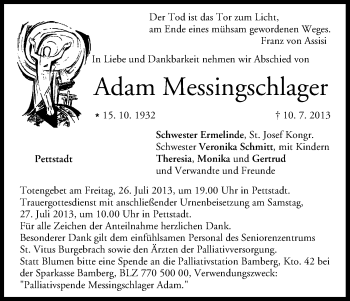 Anzeige von Adam Messingschlager von MGO
