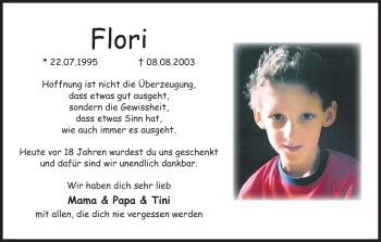 Anzeige von Flori  von MGO