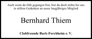 Anzeige von Bernhard Thiem von MGO