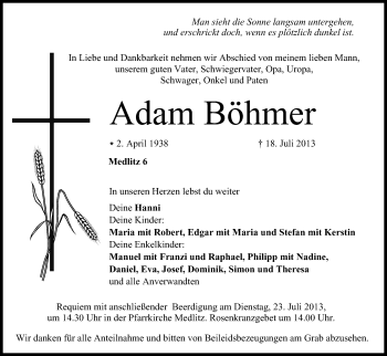 Anzeige von Adam Böhmer von MGO
